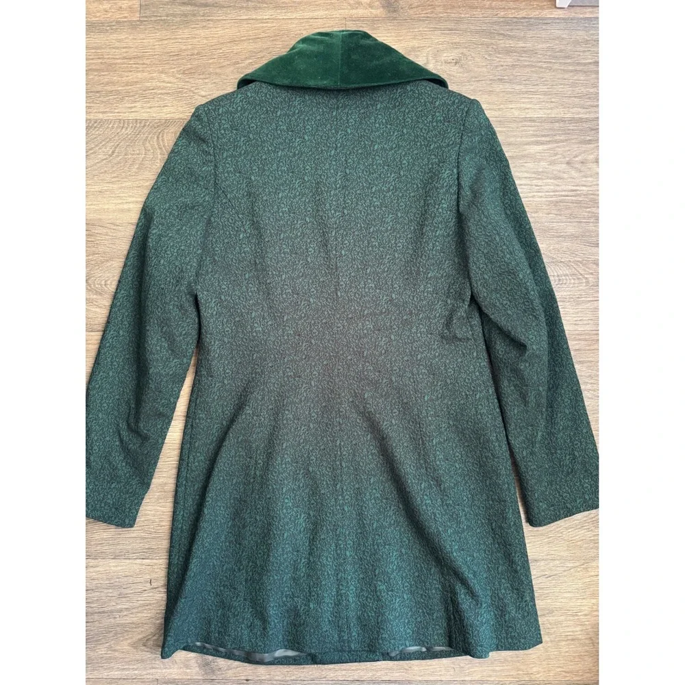 Apart Impressions Vintage Womens Green Dress Coat‎ Long Blazer Size 8